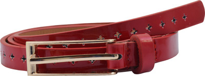 

Antiformal Women Casual, Party, Evening Red Artificial Leather Belt