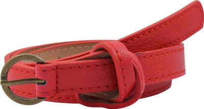 

Antiformal Women Casual, Party, Formal Red Artificial Leather Belt