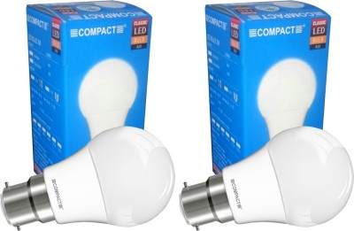 

Compact 3 W Round B22 LED Bulb(Yellow, Pack of 2)