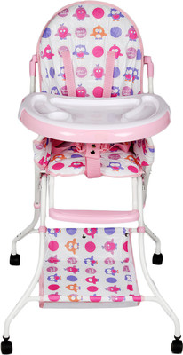 

Continental Foladable High Chair , Baby Dining Chair with wheel- Pink ( Model-8013 )(Pink)