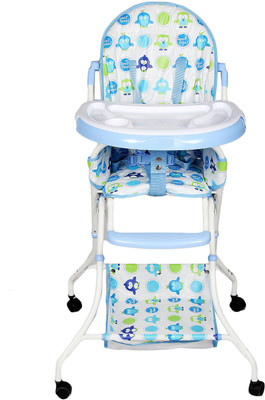 

Continental Foladable High Chair , Baby Dining Chair with wheel- Blue ( Model-8013 )(Blue)