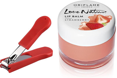 

Oriflame Sweden Love Nature Lip Balm - Strawberry 7g (31075) With Nail Cutter(Set of 2)