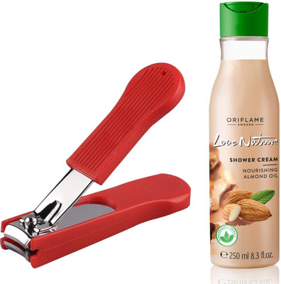 

Oriflame Sweden Love Nature Shower Gel with Nourishing Almond Oil 250ml (32616) With Nail Cutter(Set of 2)