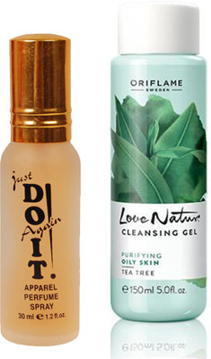 

Oriflame Sweden Love Nature Cleansing Gel Tea Tree 150ml (30153) With Just Doit Parfume 30ml(Set of 2)