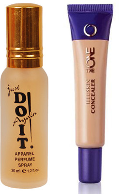 

Oriflame Sweden The ONE IlluSkin Concealer 10ml (Nude Beige - 30617) With Just Doit Perfume 30ml(Set of 2)