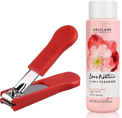 

Oriflame Sweden Love Nature 2-in-1 Cleanser Wild Rose 150ml (30163) With Nail Cutter(Set of 2)