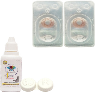 

Diamond Eye Colored contact lens Quaterly(0, Colored Contact Lenses, Pack of 1)