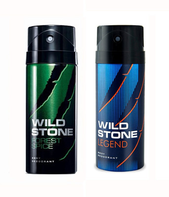 

Wild Stone Forest Spice And Legend Body Spray - For Men(150 ml, Pack of 2)