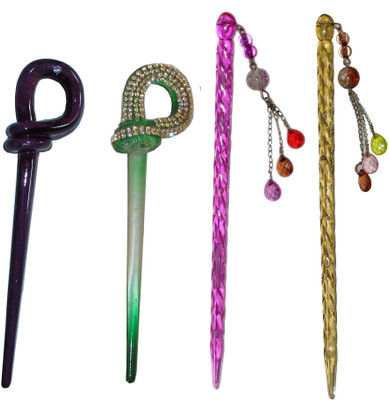

Rusk combo of juda sticks Hair Accessory Set(Multicolor)