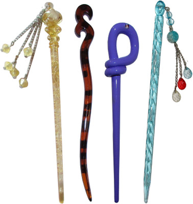 

Shuru combo of Bun sticks Bun Stick(Multicolor)