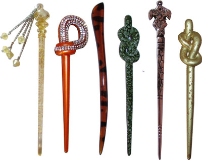

Mikku combo of juda sticks Hair Accessory Set(Multicolor)