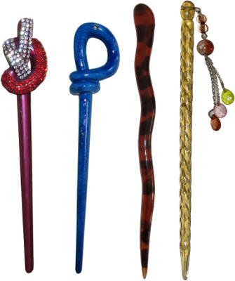 

Moti combo of juda sticks Hair Accessory Set(Multicolor)