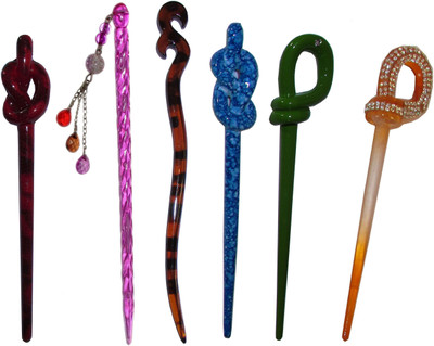 

Mikku combo of juda sticks Hair Accessory Set(Multicolor)
