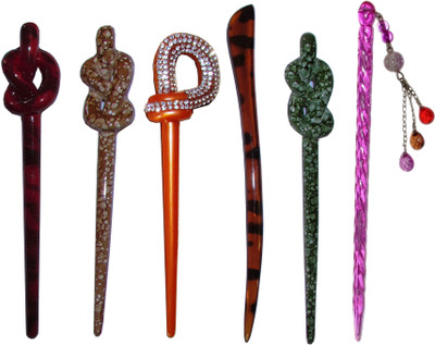 

Mikku combo of juda sticks Hair Accessory Set(Multicolor)