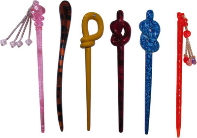 

Mikku combo of juda sticks Hair Accessory Set(Multicolor)