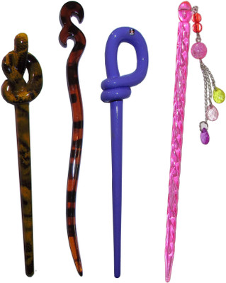 

Moti combo of juda sticks Bun Stick(Multicolor)