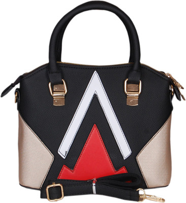 

AFFASHION Hand-held Bag(Black, Red)