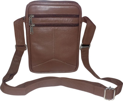 

Style 98 Men & Women Casual Brown Genuine Leather Shoulder Bag