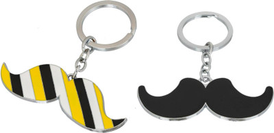 

Shubheksha Combo of Multicolor Mustache & Black Mustache Key Chain