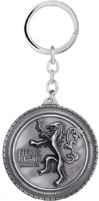 

Shubheksha Game Of Thrones Hear Me Roar Lannister Grey Metallic Key Chain