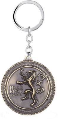 

Shubheksha Game Of Thrones Hear Me Roar Lannister Gold Metallic Key Chain
