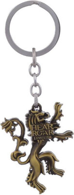 

Shubheksha Game Of Thrones Hear Me Roar Lannister Metallic Gold Key Chain