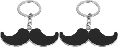 

Shubheksha Combo of 2 Black Mustache Key Chain