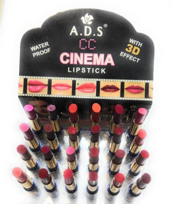 ADS waterproof lipstick set of 24 multicolor(Multicolor, 1.5 ml)