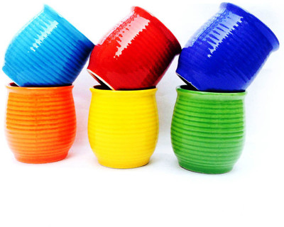 

Indeavour I1353 Ceramic(Multicolor, Pack of 6)