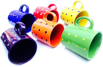 

Indeavour INDCR2060 Ceramic Mug(180 ml, Pack of 6), Multicolor