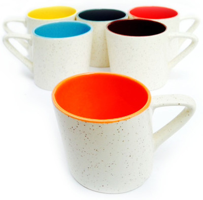 

Indeavour INDCR1795 Ceramic(Multicolor, Pack of 6)