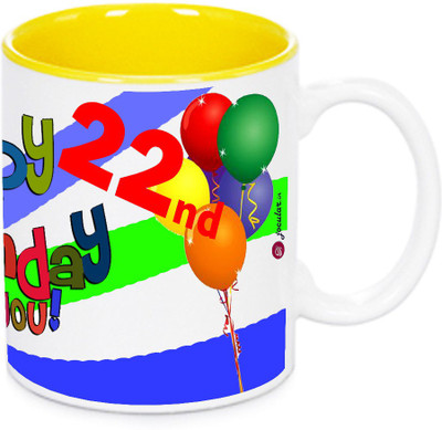 

Indeavour I1300 Ceramic Mug(180 ml), Multicolor