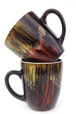 

Indeavour I1941 Ceramic Mug(180 ml, Pack of 2), Multicolor