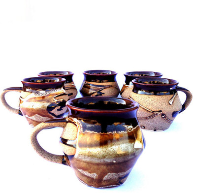 

Indeavour INDCR1950 Ceramic Mug(175 ml, Pack of 6), Multicolor
