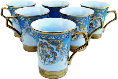 

Indeavour INDCR2001 Ceramic Mug(200 ml, Pack of 6), Multicolor