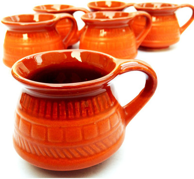

Indeavour INDCR1188 Ceramic(Brown, Pack of 6)