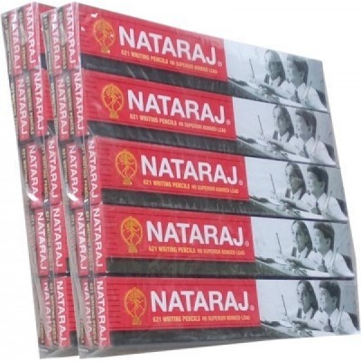 NATARAJ NATARAJ621 Pencil(Set of 100, BLACK/RED)