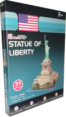 

kidoz kingdom 3D PUZZLE CUBIC FUN STATUE OF LIBERTY(31 Pieces)