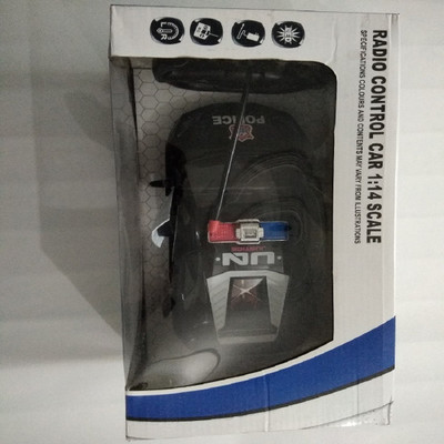 Saluja trunk house remote police car with doors open(Black)