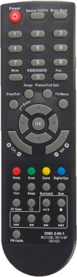 LipiWorld 2 IN 1 ON103 CRT TV Universal Remote Control Compatible For(RC115E-RC115F)  CRT TV ONIDA Remote Controller(Black)