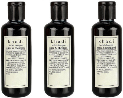 

Khadi Herbal AMLA & BHRINGRAJ SHAMPOO 210X3(630 ml)