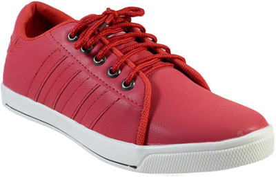 

MarcoUno CHERRY COLOUR CASUAL SHOES Canvas Shoes For Men(Red