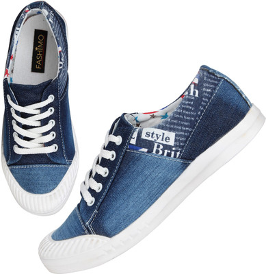 

FASHIMO Women Casual Denim Sneakers Sneakers For Women(Blue