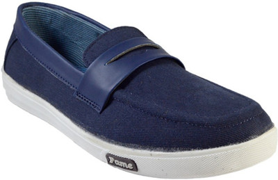 

MarcoUno Blue Canvas Loafer Canvas Shoes For Men(Blue