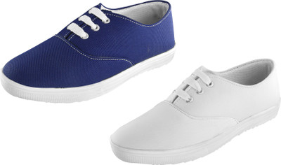 

Zapatoz Zapatoz women's combo Pack Of 2 Casuals Sneakers Shoes Sneakers For Women(White, Blue, White_3