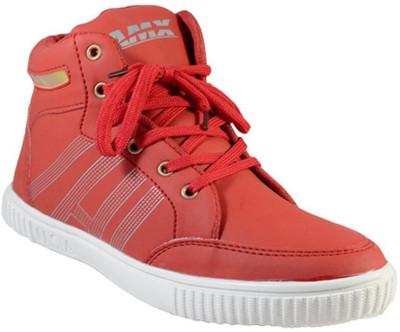 

MarcoUno RED COLOUR BOOTS Boots For Men(Red