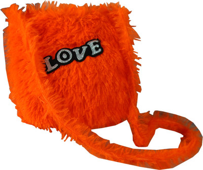 

spero Girls Casual Orange Leatherette Sling Bag