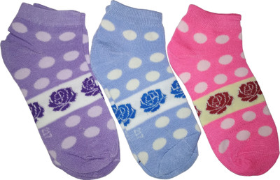 Stylewell Girls Floral Print Ankle Length(Pack of 3) Stylewell Girls Floral Print Ankle Length(Pack of 3)