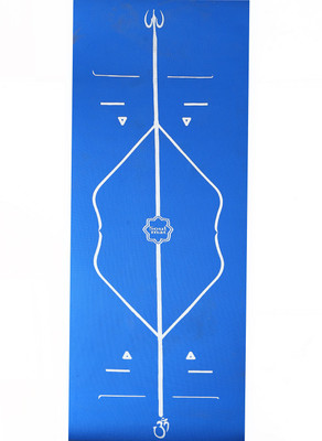 

Soul Mat Align For Me 24 X 72 White, Blue 6 mm Yoga Mat, Blue;silver