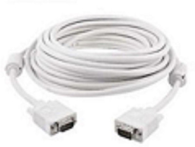 

TECHON TV-out Cable to-12 high defination 10 meter vga cable(White, For Computer)